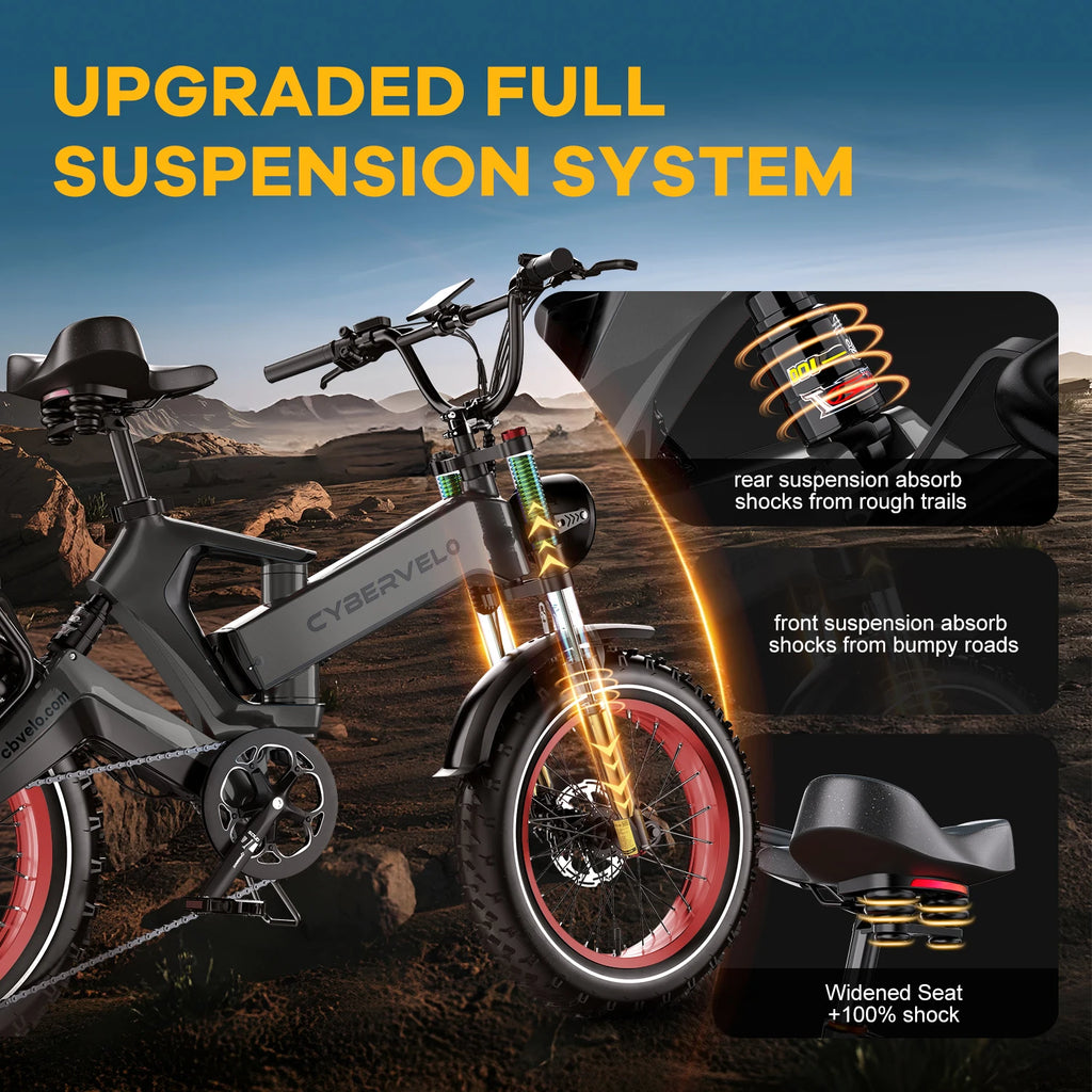 Cybervelo EK6 Fat Tire Electric Bike
