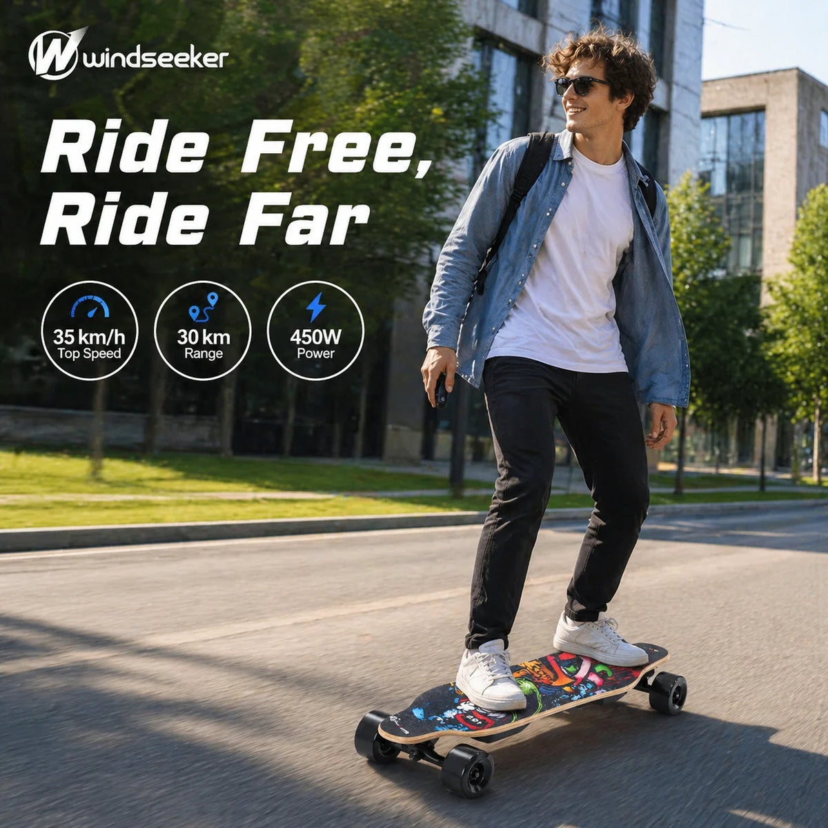 Windseeker H2B-02 Electric Skateboard